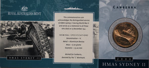 2000 $1 HMAS Sydney II UNC - 'C' Minmark