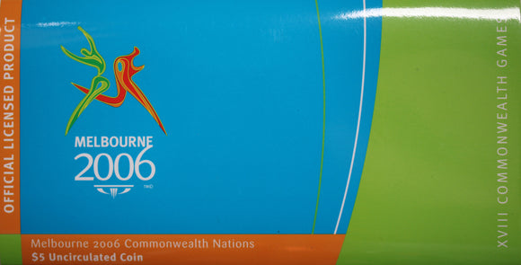 2006 $5 Melbourne Commonwealth Nations UNC