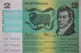 $2 1985 Johnston/Fraser Consecutive Trio EF-aUNC