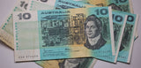 Australian $10 Paper Banknote Circulated
