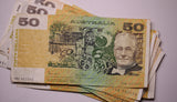 Australian $50 Paper Banknote Circulated