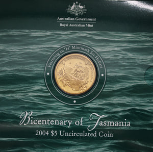2004 $5 Bicentenary of Tasmania UNC