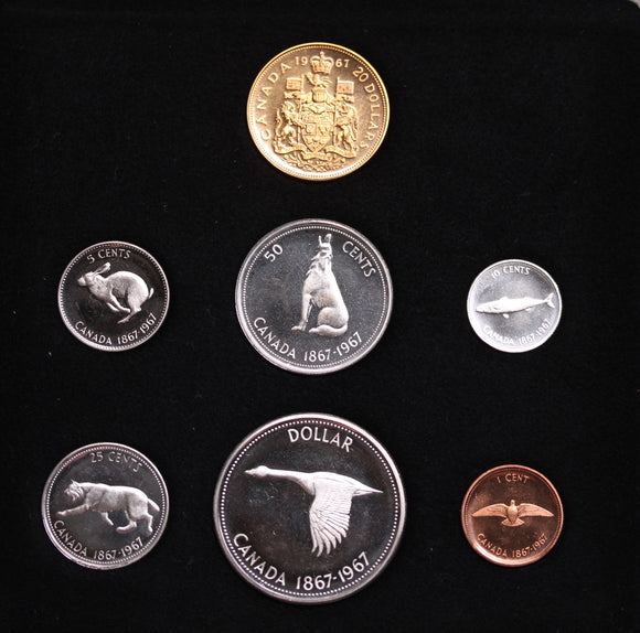 1967 Canada 7-Coin Centennial Proof Set