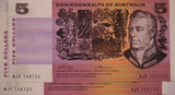 $5 1972 Phillips/Wheeler Consecutive Pair aUNC (NJV Prefix)