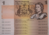 1976 $1 Knight/Wheeler Banknote aUNC/UNC Consecutive Run of 5