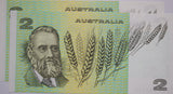 1976 $2 Knight/Wheeler Banknote UNC Consecutive Pair