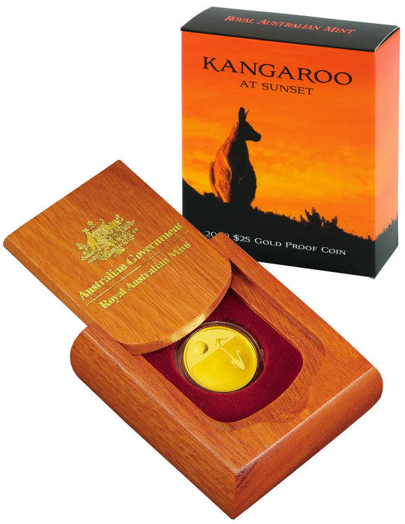 2007 Kangaroo at Sunset 1/5oz Gold Proof Coin