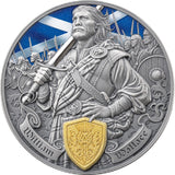 2026 Legends of Battlefield William Wallace 2oz Pure Silver Gold Gilded High Relief Coin