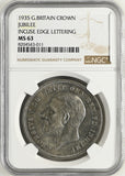 GB 1935 King George V Jubilee Crown MS63