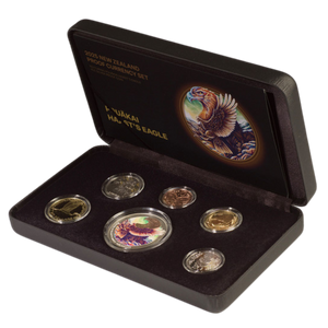 2025 NZ Proof Currency Set featuring Haast’s Eagle 1oz Silver Coin