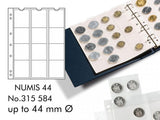 Coin Sheets NUMIS, 12 pockets up to 44mm