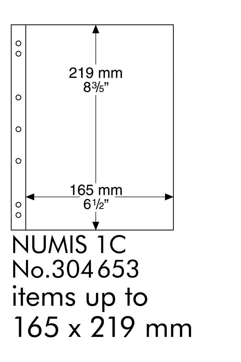 Coin Sheets NUMIS, 1 pocket for coin sets – Thompsons Coins