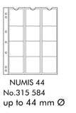 Coin Sheets NUMIS, 12 pockets up to 44mm
