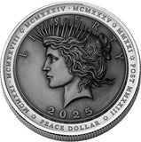 2025 Niue Peace Dollar UHR Incused 1oz Silver Coin