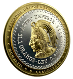 2025 $2 Aztec Emperor Cuauhtemoc Tribute Gold Gilded 1oz Silver Coin