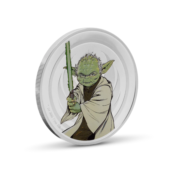Star Wars Medallion - Yoda & Palpatine 1oz Silver