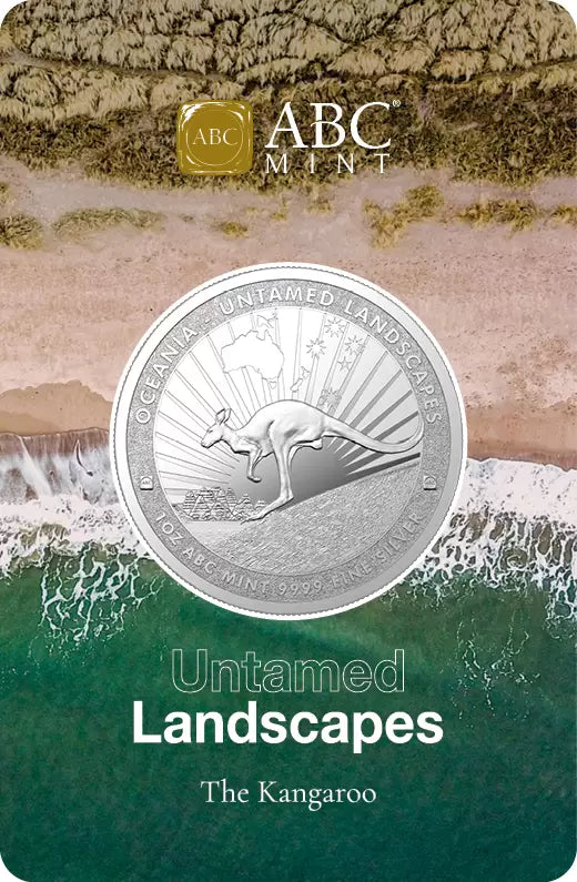 2025 ABC Silver Untamed Landscapes Kangaroo Blisterpack Coin 1oz