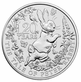 GB 2022 The Tale of Peter Rabbit 120th Anniversary 5 Pound Brilliant Uncirculated Coin