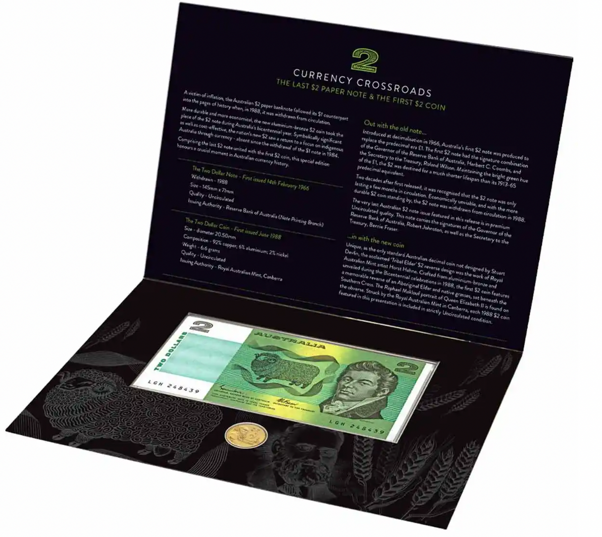 $2 Last Note & First Coin Pack Uncirculated – Thompsons Coins
