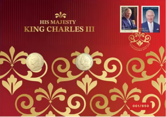 2024 His Majesty King Charles III 2-Coin Limited-Edition Postmarked PNC