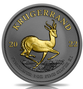 2022 Ruthenium and Gold Krugerrand Silver 1oz Coin