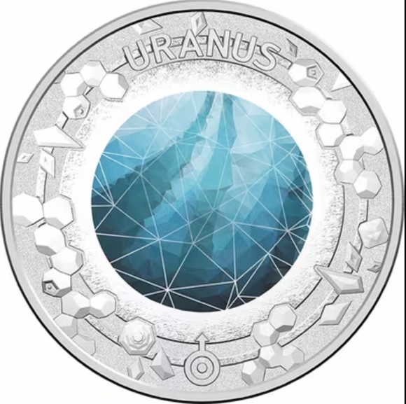 2017 Planetary 20c Uranus Individual Coin in Card