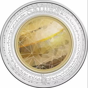 2017 Planetary $5 Saturn Individual Coin in Card