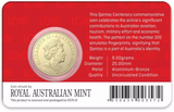 2020 Qantas Centenary $1 Uncirculated Coin in Card (Red)