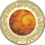 2017 Planetary $5 Sun Individual Coin in Card