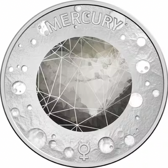 2017 Planetary 5 Cent Mercury Individual Coin in Card