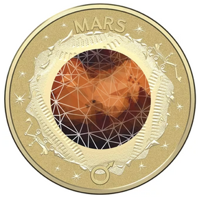 2017 Planetary $2 Mars Individual Coin in Card