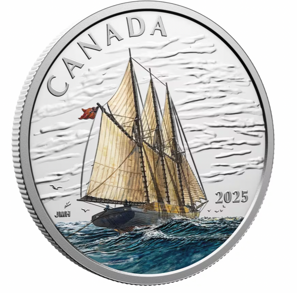2025 Tall Ships: Three-Masted Schooner – Fine Silver Coin