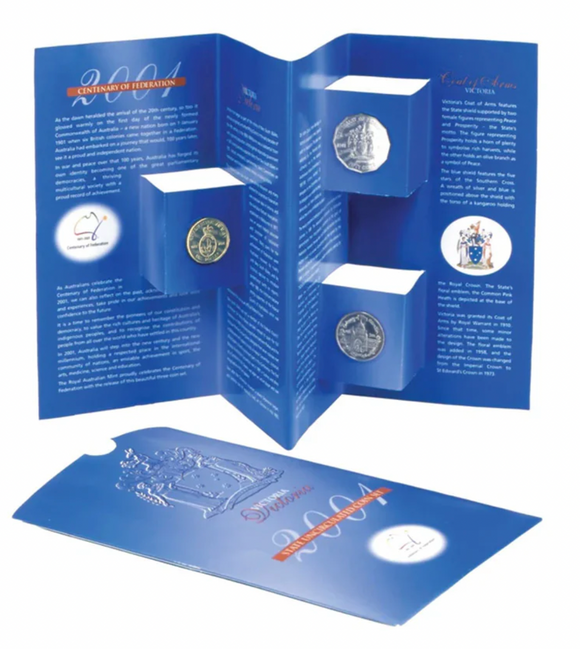 2001 State Series Victoria 3 Coin Uncirculated Set