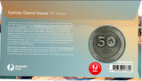 2023 Sydney Opera House Postal Medallion Cover with Opera House Medallion 50 Years