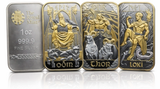 Germania Mint Norse Gods – Special Edition Silver Bar Set of 3x 1oz Silver Bars