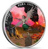 LIBERTATTERED Zombucks World Coloured 1oz Silver Round