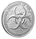 LIBERTATTERED Zombucks World BU 1oz Silver Round