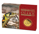 Australian Lunar Series II 2013 Year of the Snake 1/10oz Gold Proof Coin