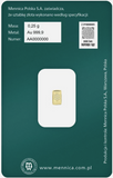 Mennica Polska Gold Minted Bar 1/4g