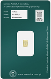 Mennica Polska Gold Minted Bar 1/2g