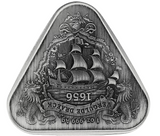 2020 1oz Australian Shipwreck Series - Vergulde Draeck (Gilt Dragon) Silver Antiqued Coin