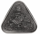 2020 1oz Australian Shipwreck Series - Vergulde Draeck (Gilt Dragon) Silver Antiqued Coin