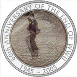 2005 $1 60th Anniversary of The End of World War II 1oz Silver Lenticular Coin