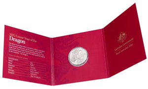 2012 50c Tetra Decagon Year of The Dragon Uncirculated Coin