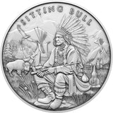Legendary Warrior Sitting Bull 1oz Silver Round