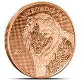 Zombucks World NecroWolf 28 gram Copper Round