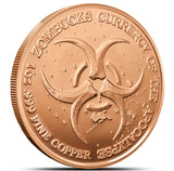 Zombucks World NecroWolf 28 gram Copper Round