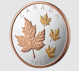 2026 Canada Maple Leaves in Motion 5oz Silver Coin