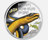 2013 Deadly & Dangerous - The Yellow Bellied Sea Snake 1oz Silver Proof Coin
