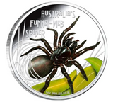 2012 Deadly & Dangerous - Funnel Web Spider 1oz Silver Proof Coin